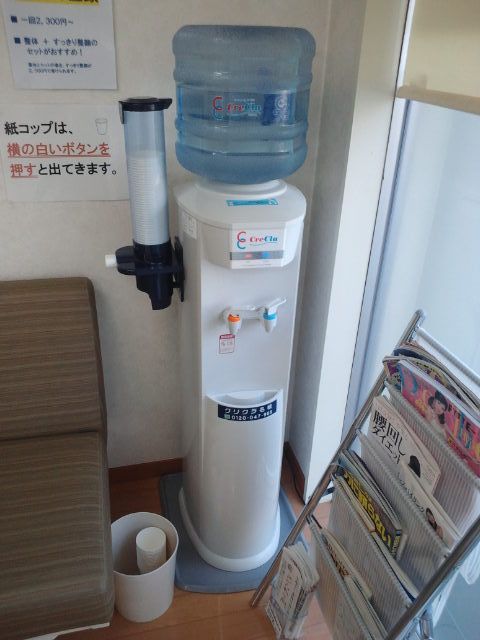 ウォーターサーバーも完備。