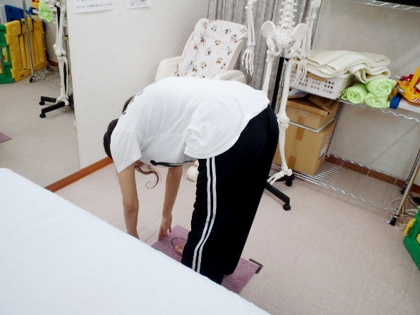 整体後の体の動きチェック