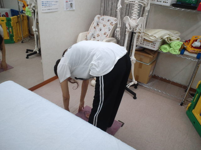 整体後の体の動きチェック